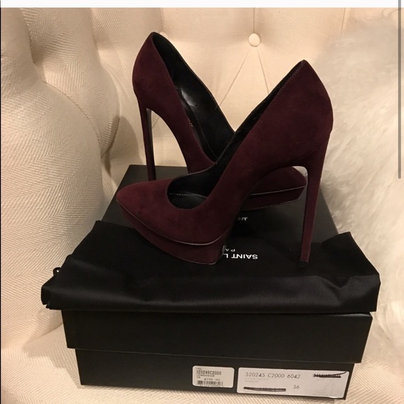 Saint Laurent “Janis” burgundy - Picture 4 of 5